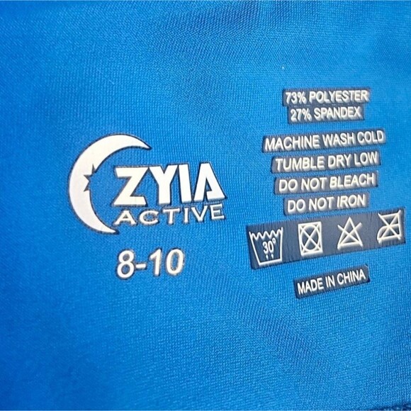 Zyia Active Royal Blue Pocket Light n Tight Hi-Rise 7/8 Leggings Women's 8-10 - Picture 8 of 8